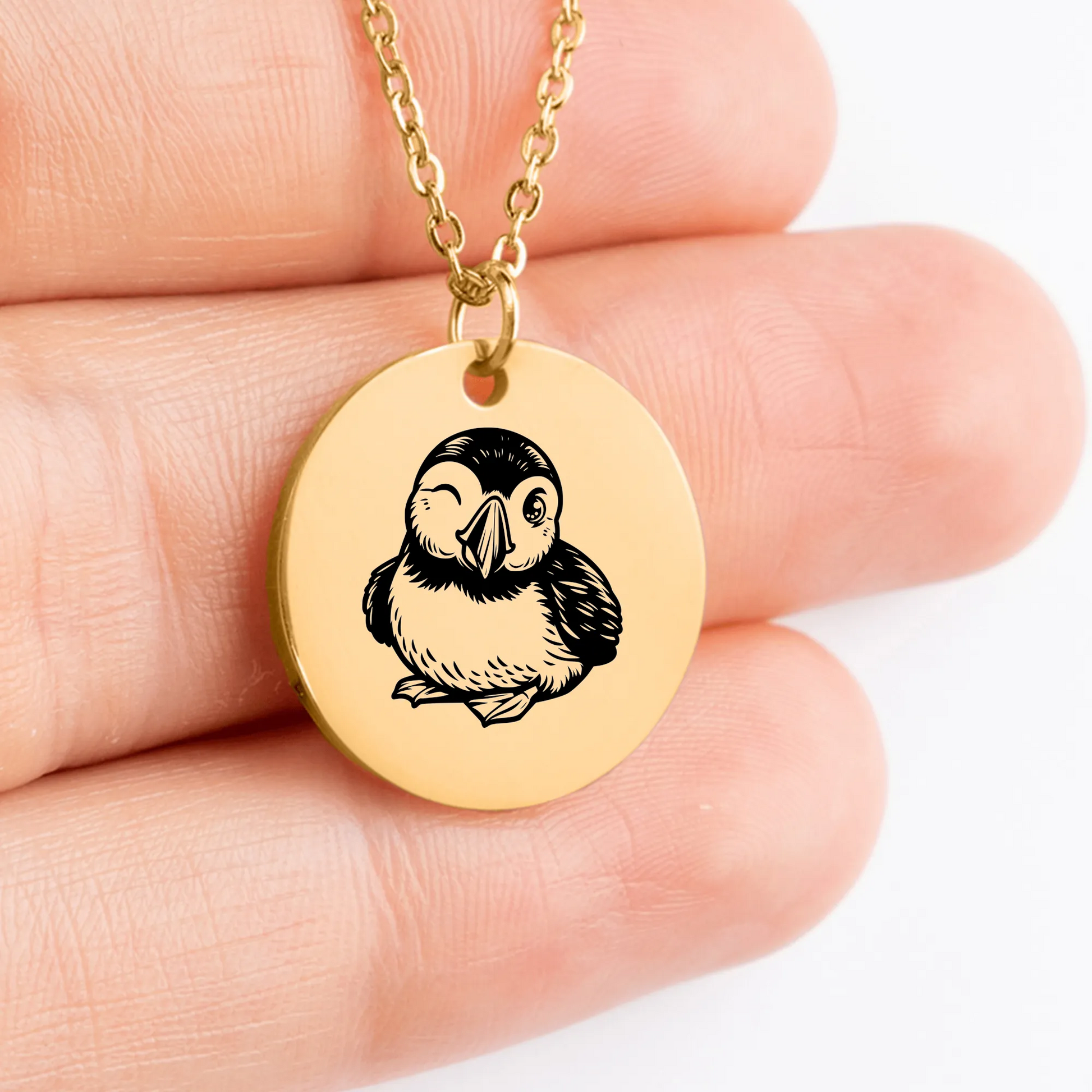 Unique Puffin Amulet Pendant - Custom Jewelry Gift