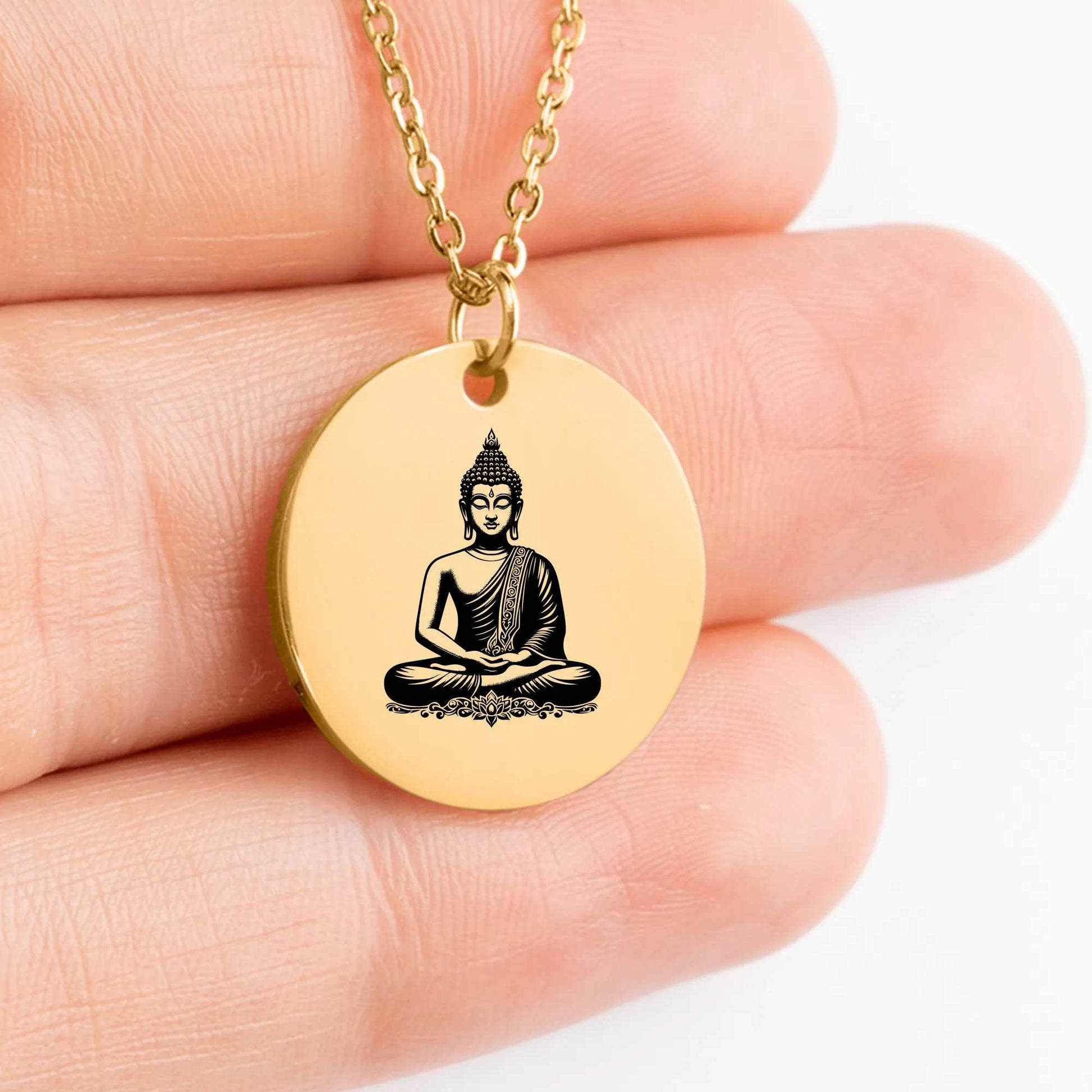 Elegant Buddha pendant necklace for unique gift idea