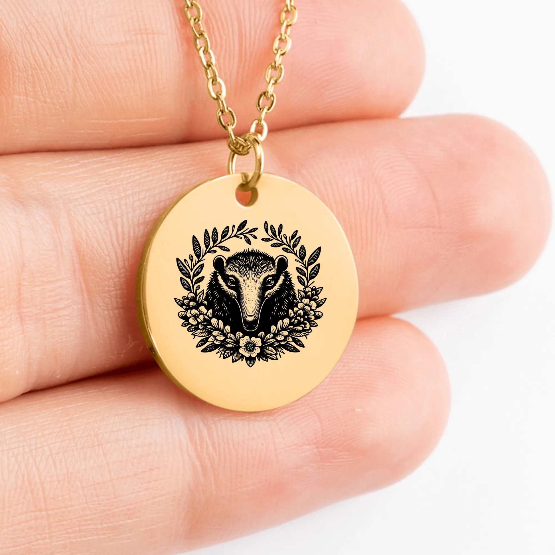 Personalized Anteater jewelry charm amulet medallion