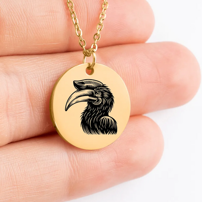 Exquisite Hornbill jewelry piece, a symbol of strength and grace