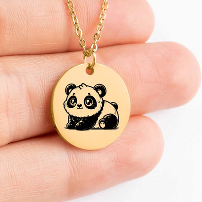 Cute Baby Panda Charm Necklace for Special Occasions