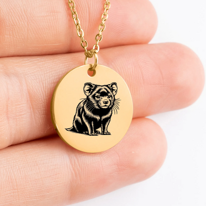 Handcrafted Tasmanian Devil amulet jewelry piece