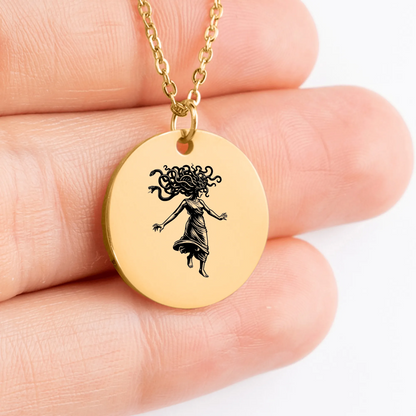 Unique Medusa pendant necklace - Custom Greek mythology jewelry gift idea