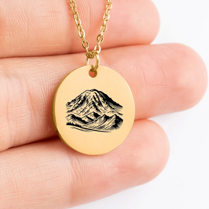 Custom Mount Rainier amulet charm for jewelry lovers