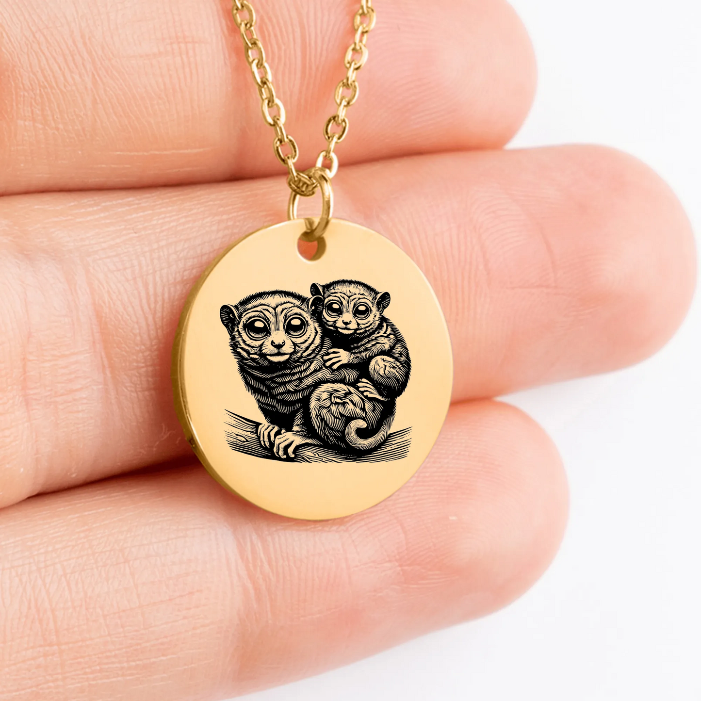 Intricately designed Tarsier jewelry piece for nature lovers