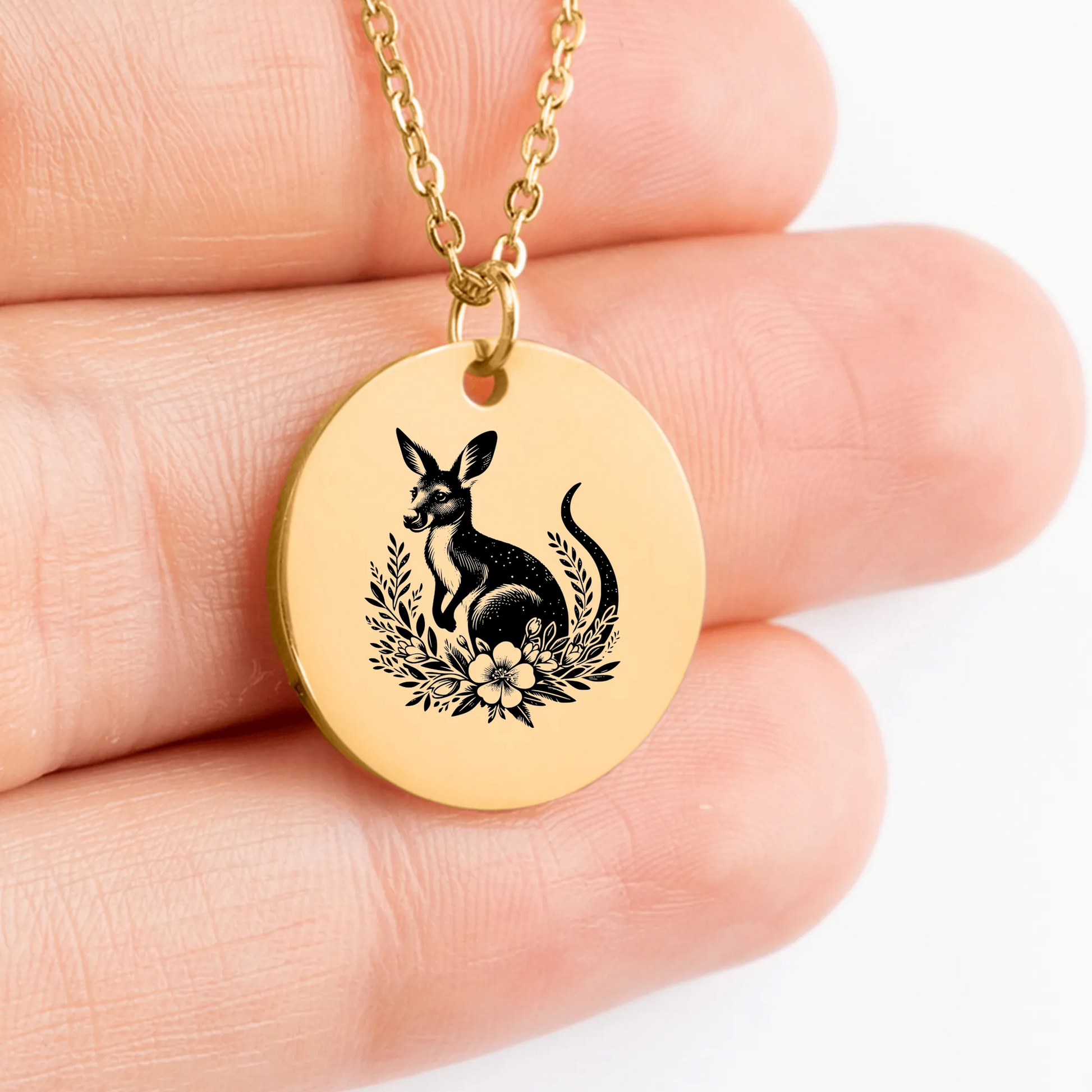 Kangaroo pendant perfect for jewelry enthusiasts