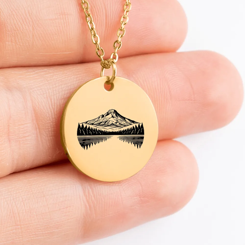 Personalized Mount Hood charm jewelry gift idea