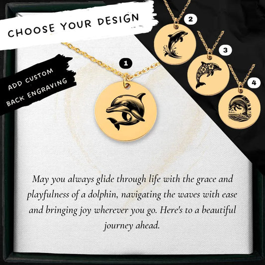 Exquisite dolphin amulet jewelry gift idea for marine animal enthusiasts