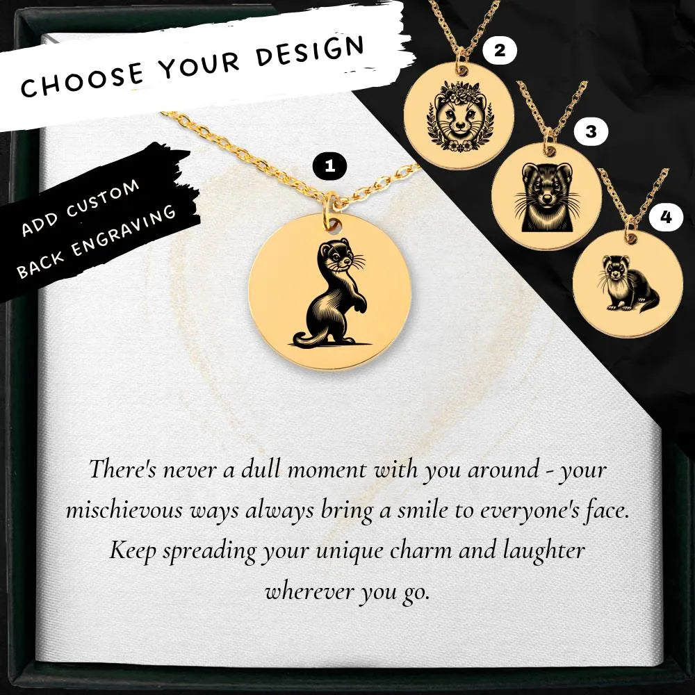 Exquisite Weasel charm necklace crafted with attention to detail