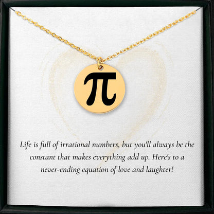 Personalized Pi Symbol pendant gift idea