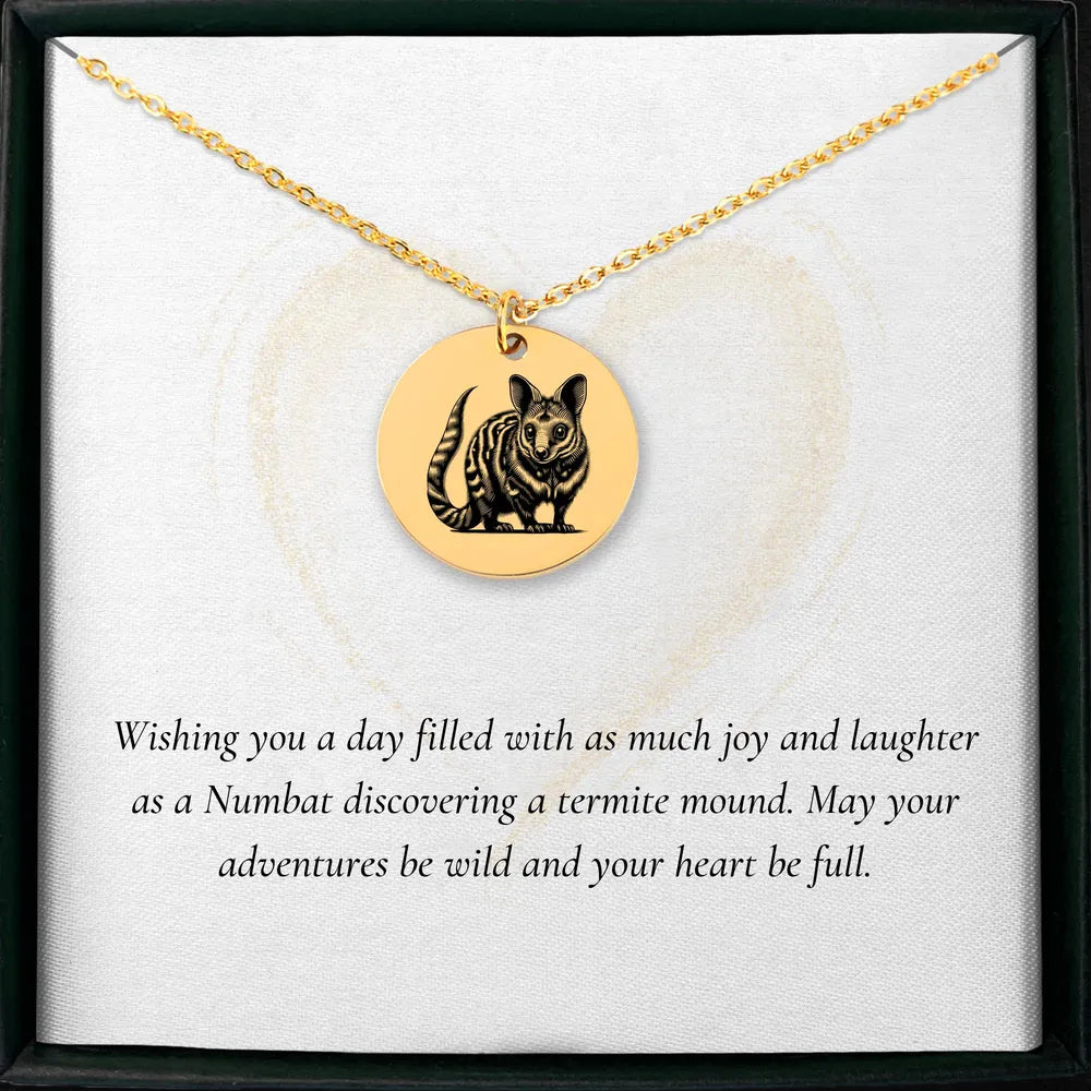 Numbat pendant necklace - customizable jewelry accessory