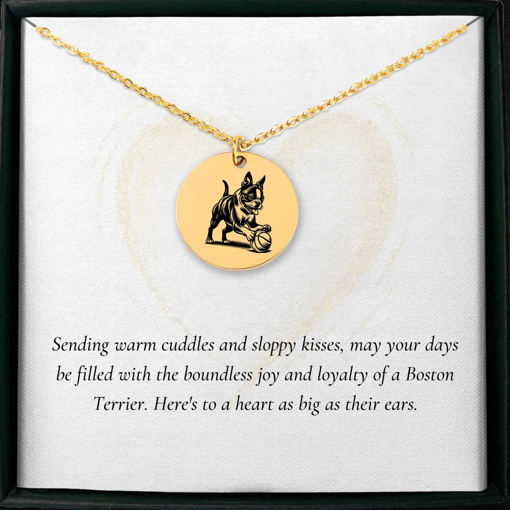 Personalized Boston Terrier charm jewelry