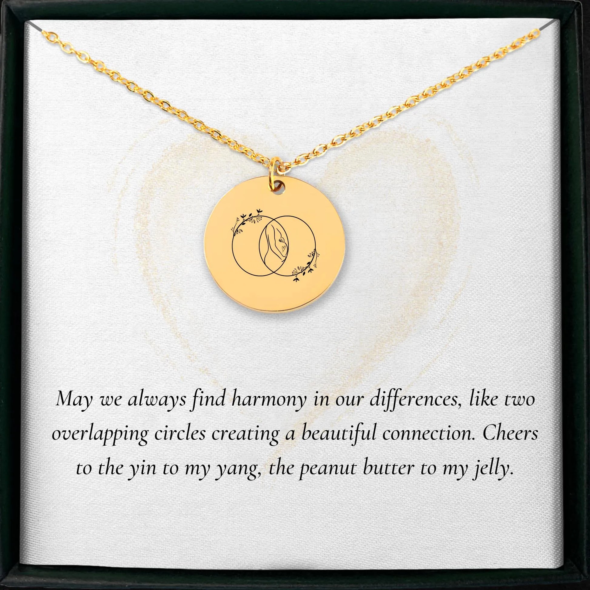 Personalized Vesica Piscis necklace with intricate amulet design