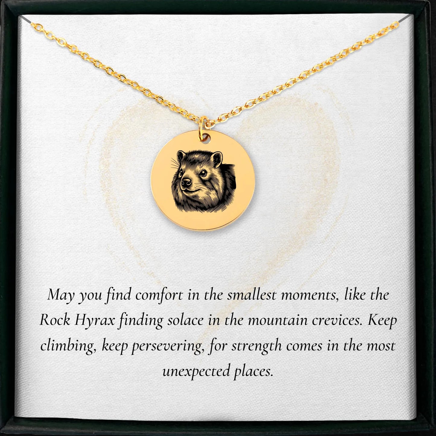 Exclusive Rock Hyrax medallion pendant