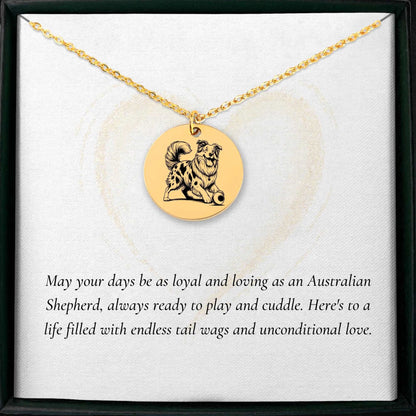 Australian Shepherd pendant necklace perfect gift for dog owners