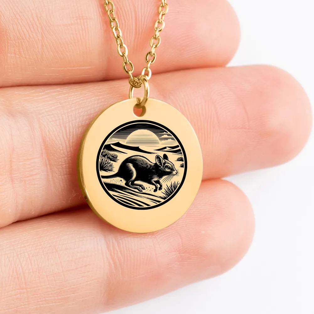 Elegant Jerboa charm pendant, perfect personalized jewelry gift