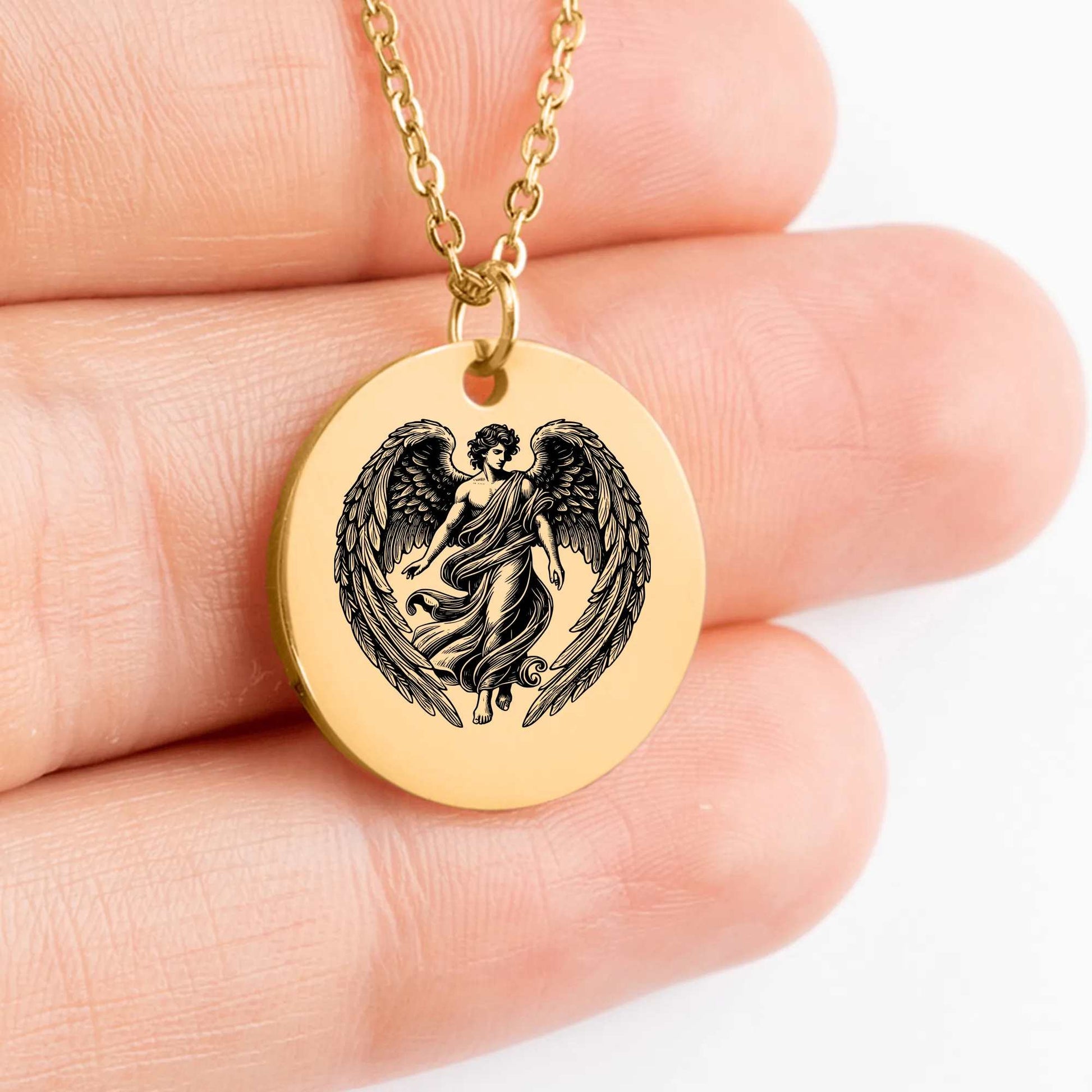 Unique Angel medallion jewelry for women gift