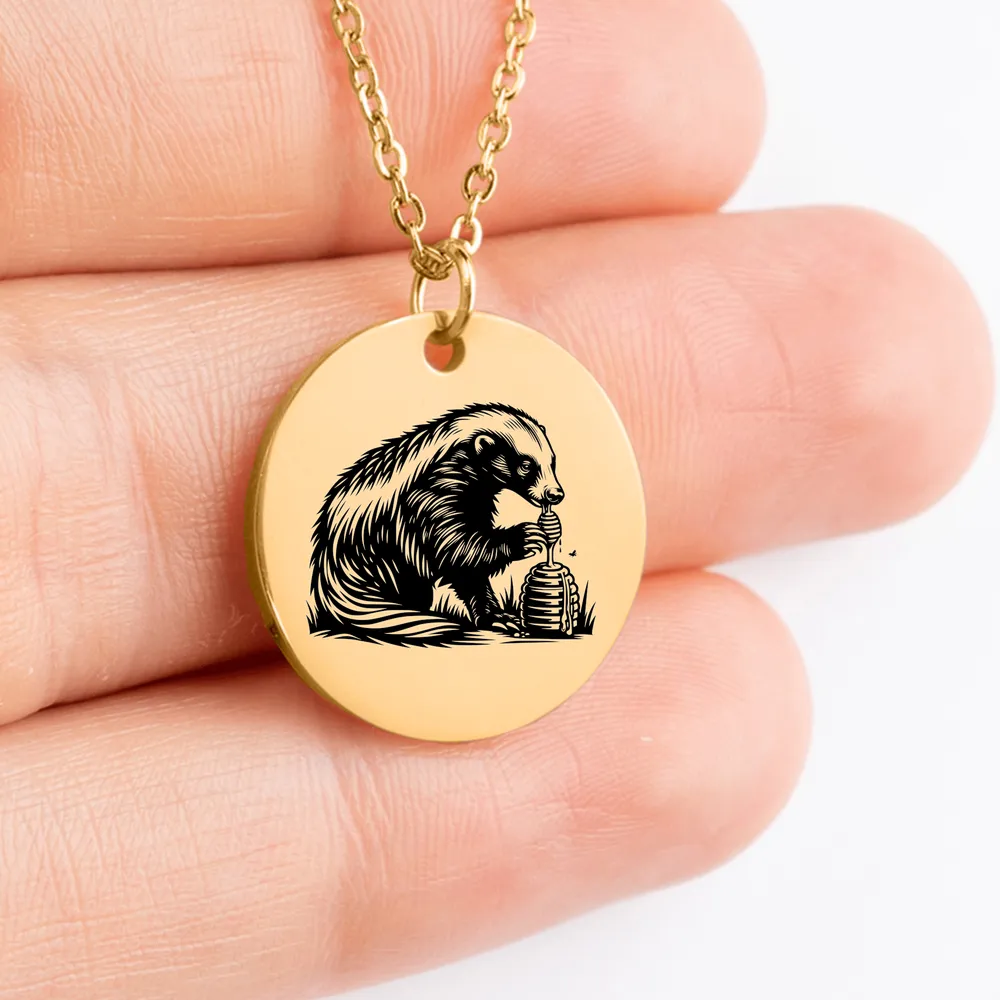 Exquisite Honey Badger charm pendant for a one-of-a-kind gift.