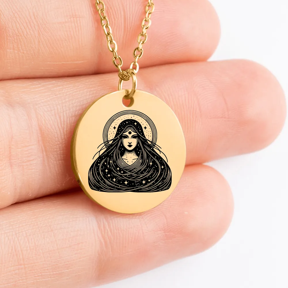 Elegant Nyx Greek Mythology pendant for jewelry lovers