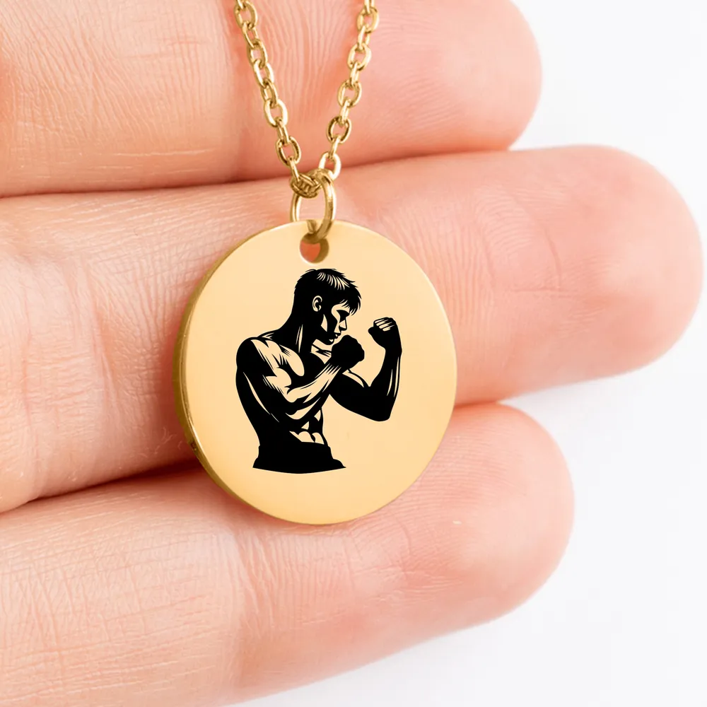 Boxing jewelry necklace with intricate design for gift giving