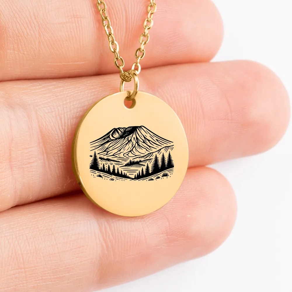 Handcrafted Mount St Helens Amulet Necklace - Special Gift