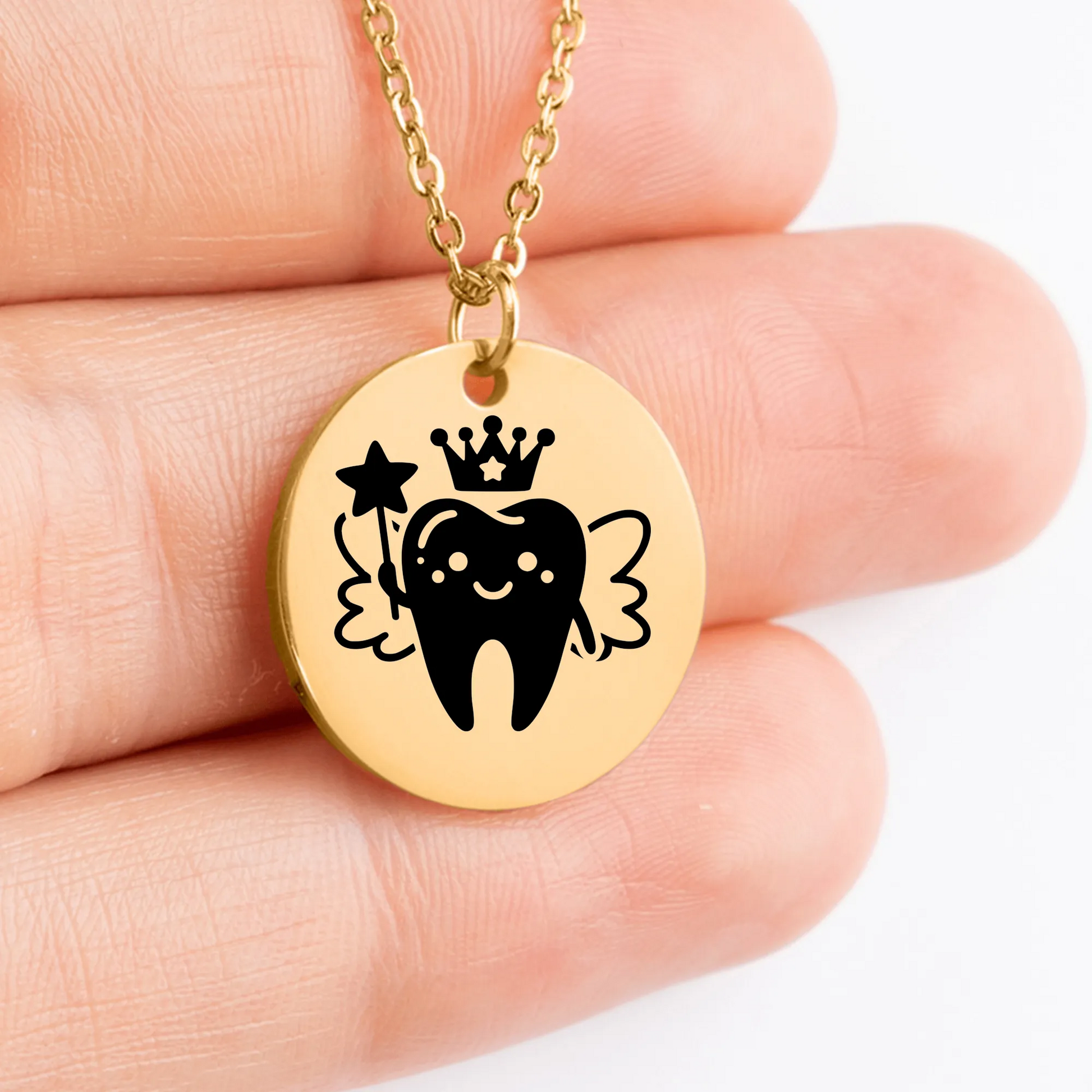 Unique Tooth Fairy charm pendant for kids gift idea