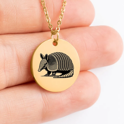 Armadillo themed pendant gift idea for animal lovers