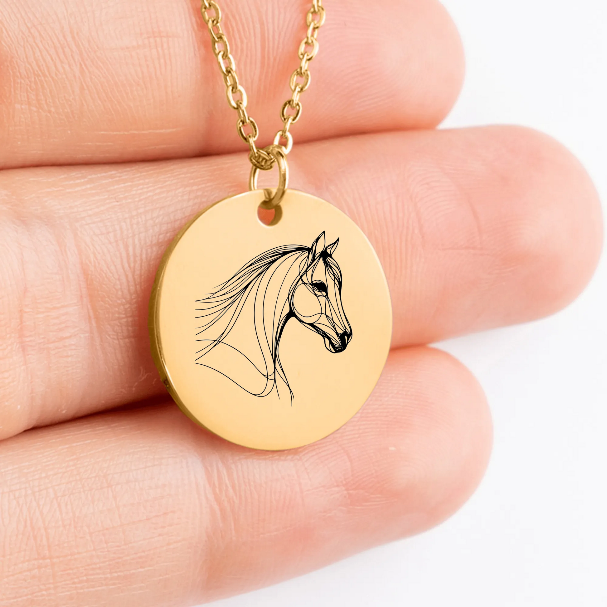 Horse Amulet Necklace - Handcrafted Charm for Horse Enthusiasts