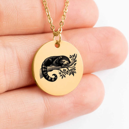 Binturong charm necklace - Personalized pendant for unique gifts