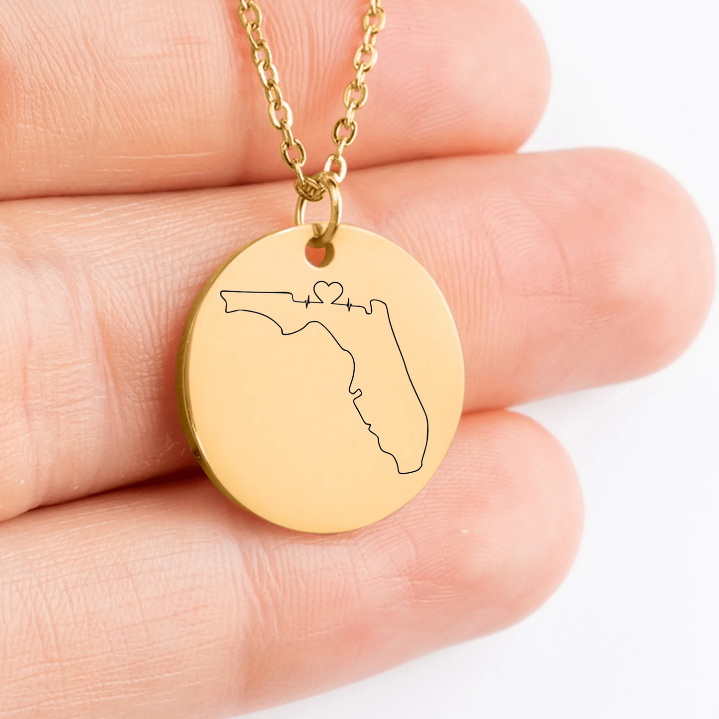 Handcrafted Florida Outline jewelry piece for a special occasion