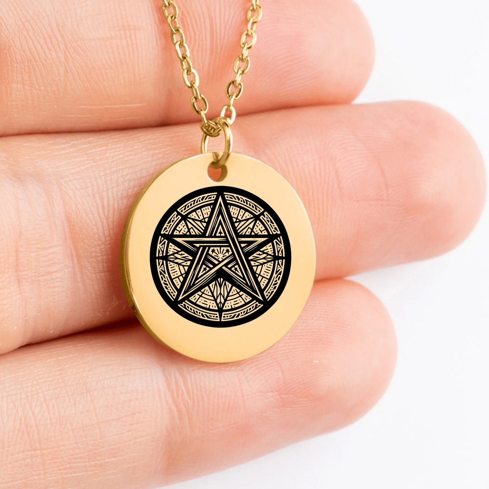 Custom Pentagram pendant necklace for unique jewelry lovers