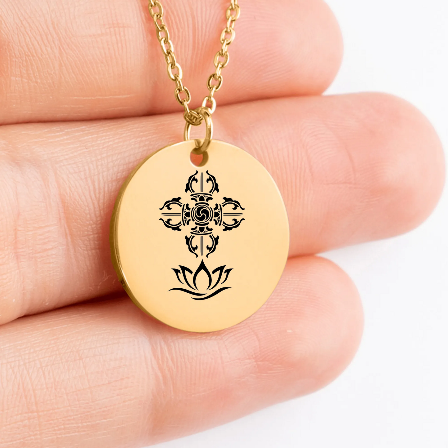 Double Vajra Pendant - Customizable Jewelry Gift Idea