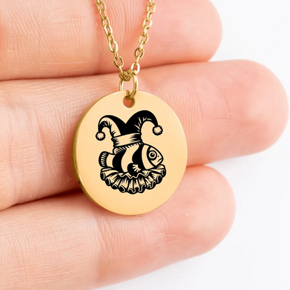 Stunning Clownfish medallion charm for a special gift